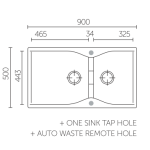 Carysil 3620-Nera Largo 昇盤 (Nera, 黑色)